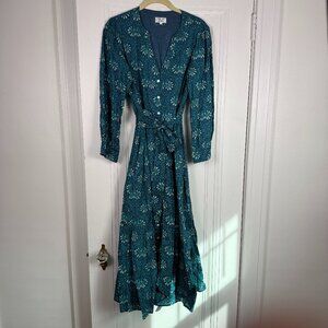 Pink City Prints Block-Print Maxi Dress – Size Large